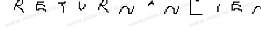 RETURN ANCIENT字体转换